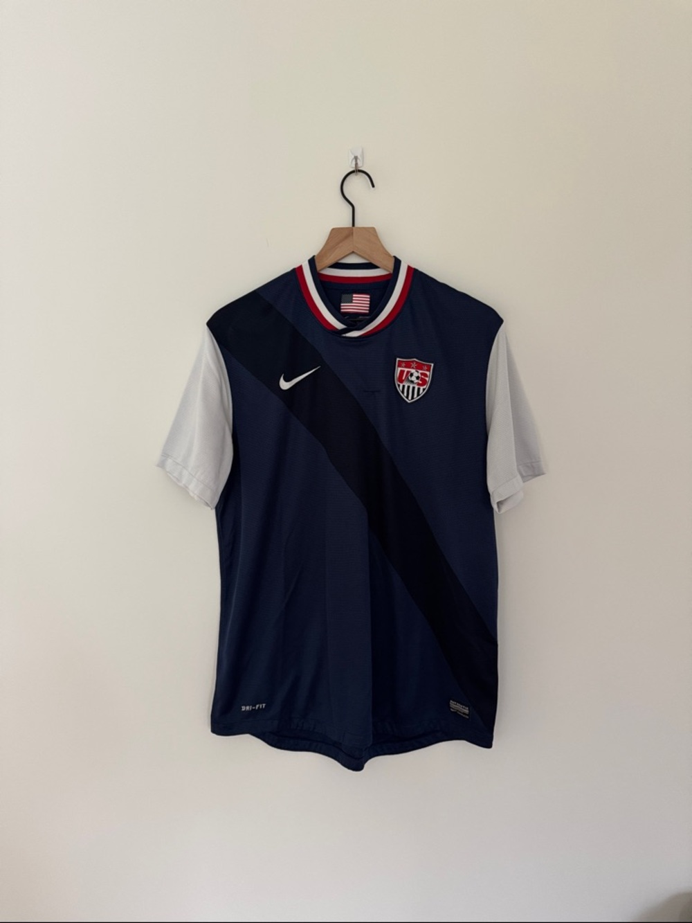 USA National Soccer Team Nike Dri Fit Jersey Away Shirt 2012-2014 Size L